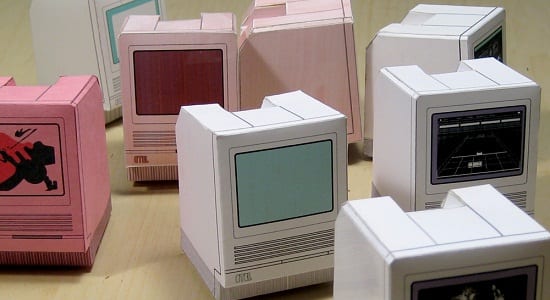 Macintosh Paper Model Diorama paperMac sh 002