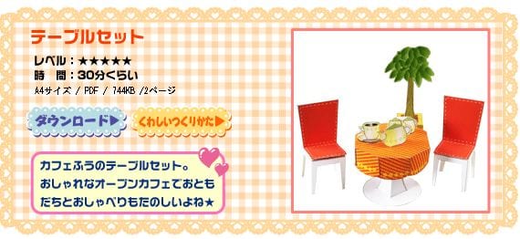 Tea Time Papercraft set teatime