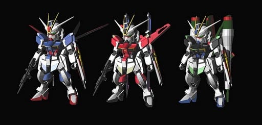 SD ZGMF-X56S Impulse Gundam Papercraft Cream Bread SD ZGMF X56S Impulse Gundam Set