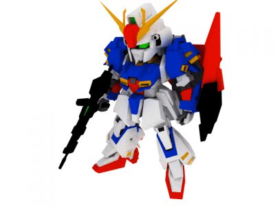 SD MSZ 006 Zeta Gundam Papercraft Ette SD MSZ 006 Zeta Gundam