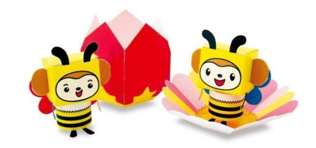 Cute Bees Papercraft bees