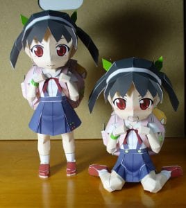 Mayoi Hachikuji Papercraft SSN Mayoi Hachikuji