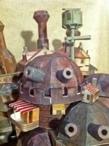 escultura de papel de howl s moving castle SEE wide