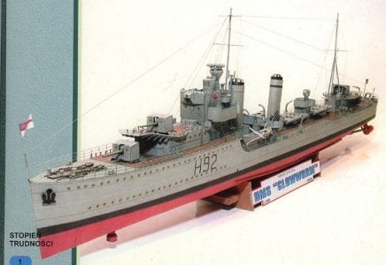 HMS Glowworm Destroyer Ship Paper Model GPM 229 Destroyer HMS Glowworm H 920000