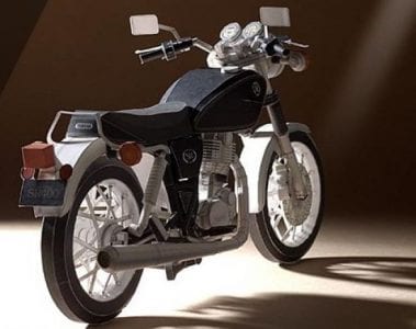 Yamaha SR400 Paper Model sr400 e1341924846306