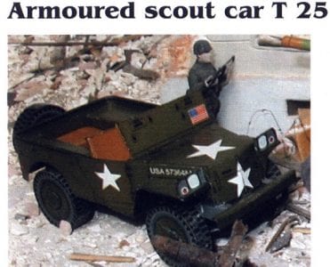 Armoured Scout Car T25 Paper Model str 04