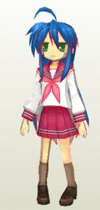 Lucky Star Konata Papercraft Konata e1346723013406
