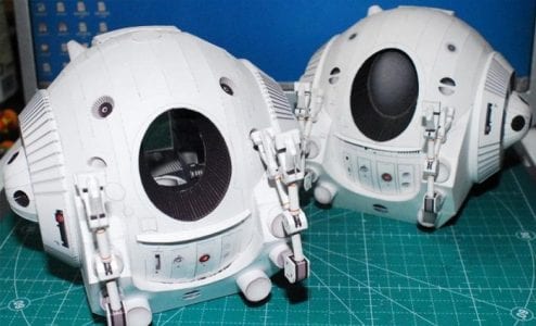 Space Pod Paper Model space pods