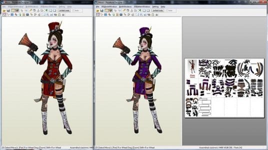 Borderlands Mad Moxxi Papercraft