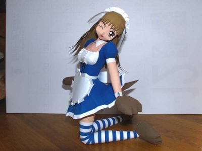 Inumimi Maid Papercraft Jegandou Inumimi Maid