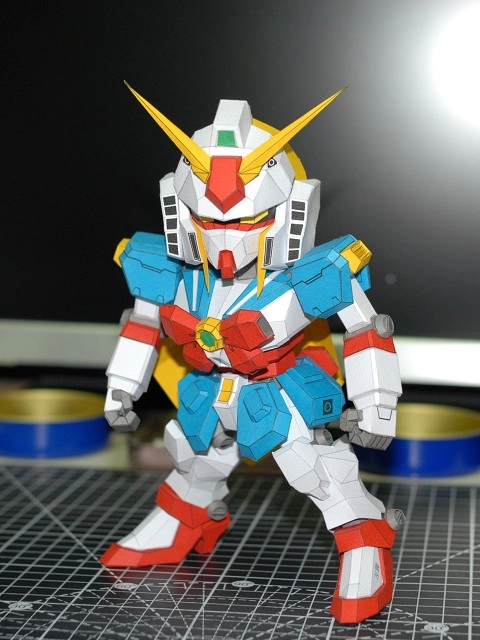 SD GF13-050NSW Nobel Gundam Papercraft SD Nobel Gundam Papercraft
