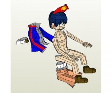Gurren Lagann Simon Papercraft Simon