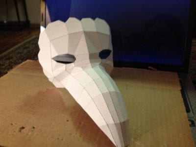 Plague Doctor Mask Papercraft PLAGUE DOCTOR mask template
