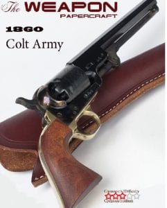 Colt Army Model 1860 Gun Papercraft colt18