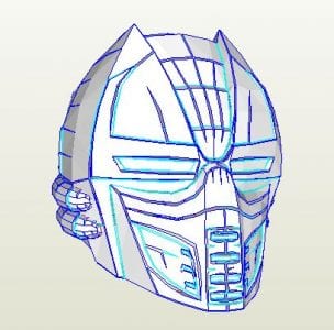 Mortal Kombat Cyrax 9 Helm Cosplay sektor