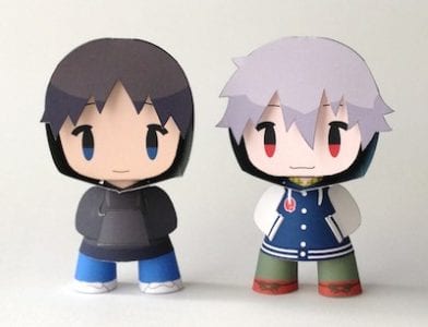 Kaworu and Shinji Evangelion Papercraft 20120106 01