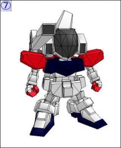 SD FX-9900-D G-Bit D.O.M.E. Gundam Papercraft G bit0607