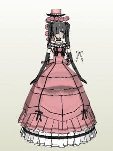 Ciel Phantomhive Girl Cosplay Papercraft ciel phantomhive