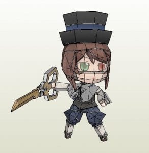 Chibi Rozen Maiden Beta Souseiseki Papercraft roz