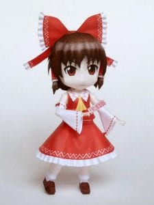 Chibi Reimu Hakurei Touhou Project Papercraft reimu hakurei touhou project