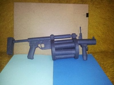 grenade launcher papercraft