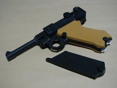 Gun Papercraft Luger P08 Gun papercraft luger p08