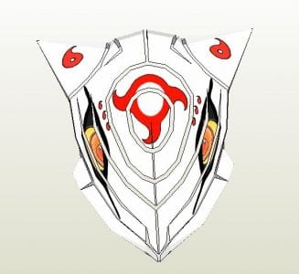 Celestial Kyuubi Mask Papercraft Kyuubi Mask Papercraft