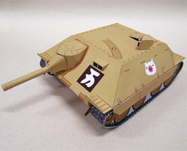 Girl Und Panzer Hetzer Tank Papercraft hetzer papercraft