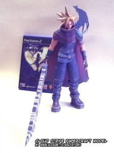 Cloud Strife Paper Model 2YS5k