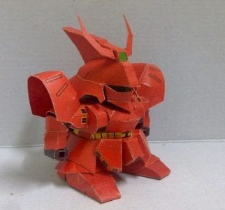 Sazabi MSN-04 SD Papercraft 3QB3Z