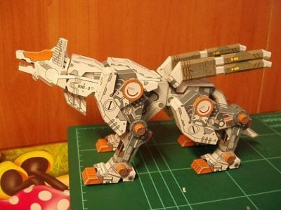 Zoids Command Wolf Paper Model 5HkQQ