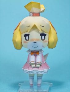 Animal Crossing Shizue in Pink Papercraft 9MBtylq