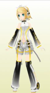 Vocaloid Kagamine Rin Papercraft HY0YJeF