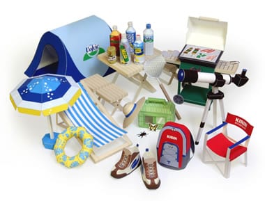 Beach Camping papercraft