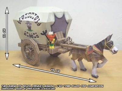 Zelda Cremias wagon Papercraft bnLZG
