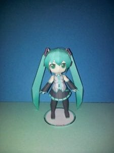 Showcase of Miku Model Download edge papercraft mikus