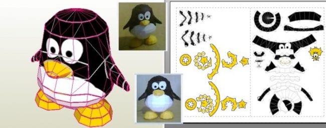Xdriller Tux Papercraft lskLyBC