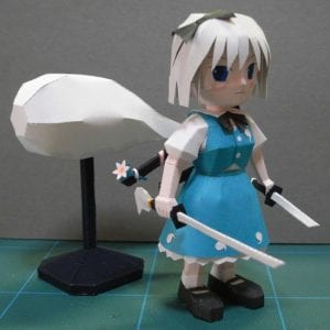 Touhou Project Youmu Konpaku Chibi ver Papercraft oQNXf