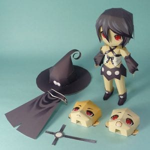 Kazumi Puella Magica Papercraft wtEvH