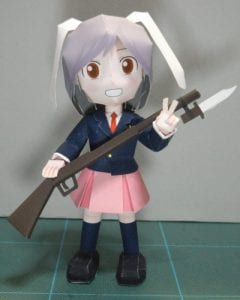 Touhou Project Reisen Chibi ver Papercraft