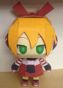 Mighty No 9 Papercraft chibi no 9