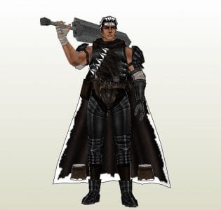 Berserk Guts Papercraft guts berserk