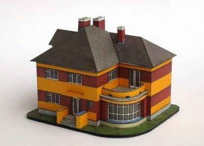 1920's Cottage Diorama 1920s villa