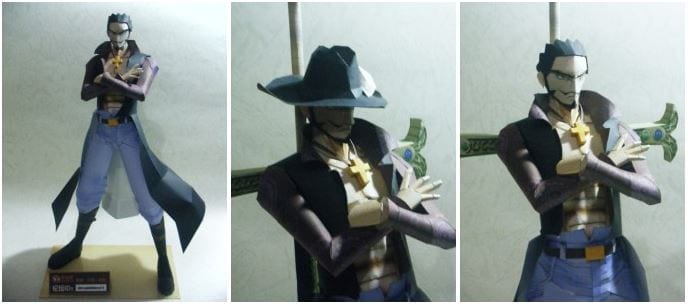 Dracule Mihawk Papercraft hawkeyes