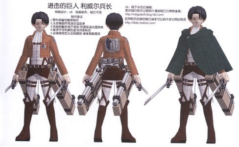 Captain Levi Figma Papercraft levicap