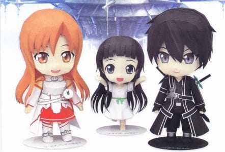 Sword Art Online Chibi Kirito Papercraft IMG