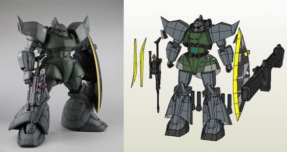 Gelgoog Gundam Papercraft glgg