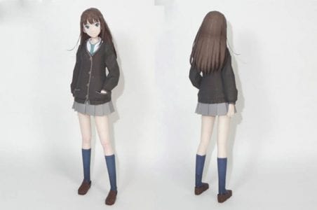 Shibuya Rin Figma Papercraft shibuya rin papercraft