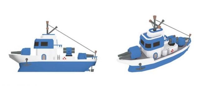 Boom Beach Gunboat Paper Craft bbeach