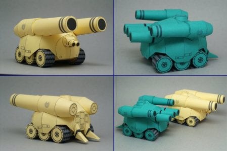 Chibi Daijiro Heavy Tank Paper Craft m0096